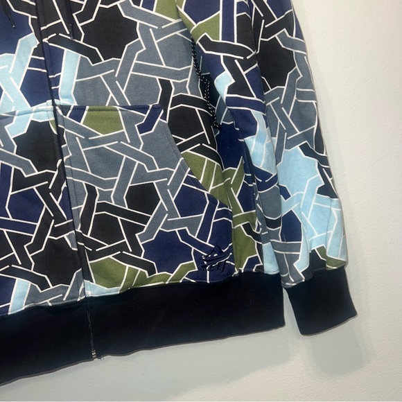 Reef Men's Fleece Hoodie Geometric Sz Small Skater Surfer - Mint Condition - Picture 4 of 10